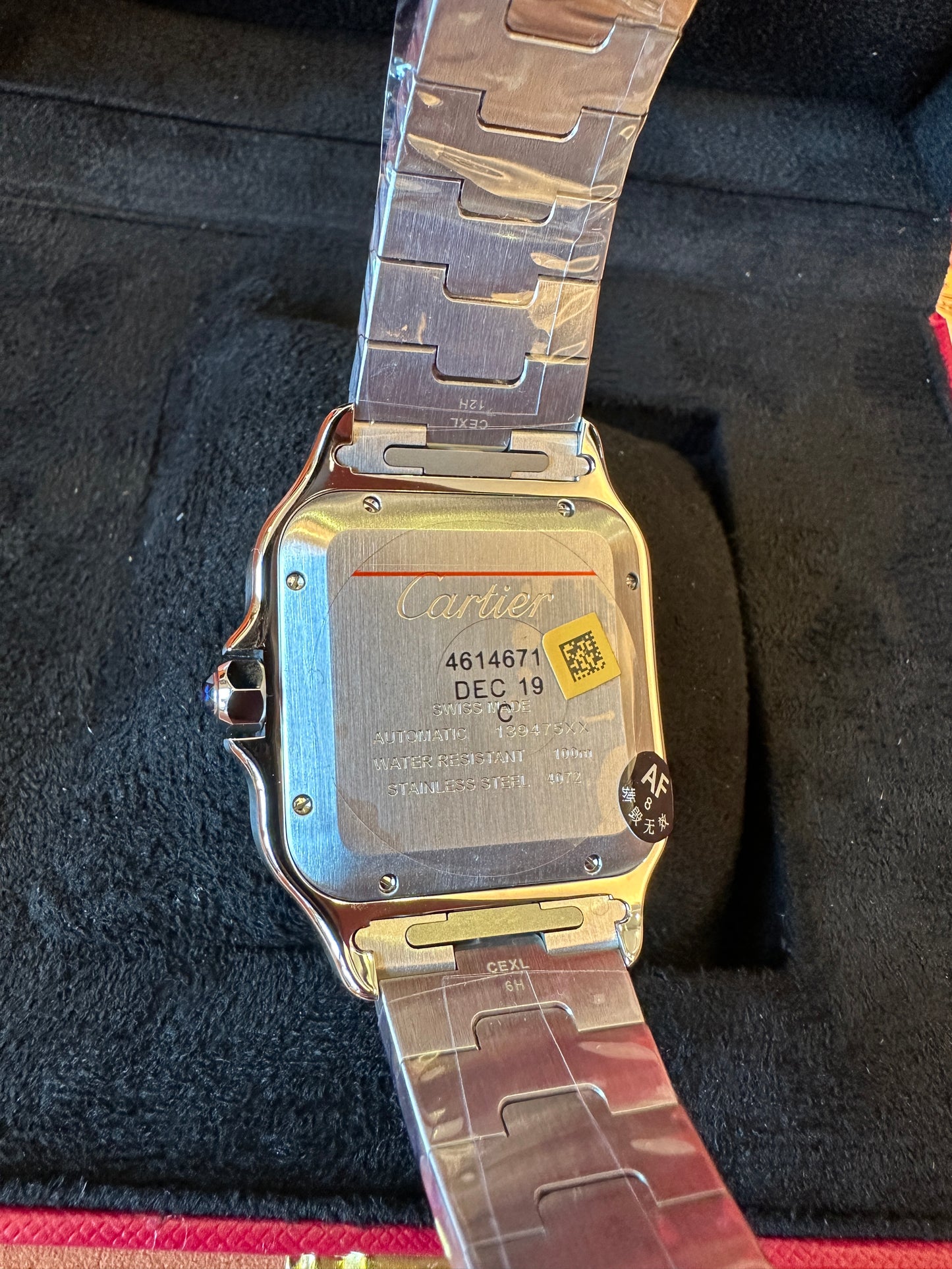 Cartier Santos Automatic Watch – Square Case Stainless Steel Design