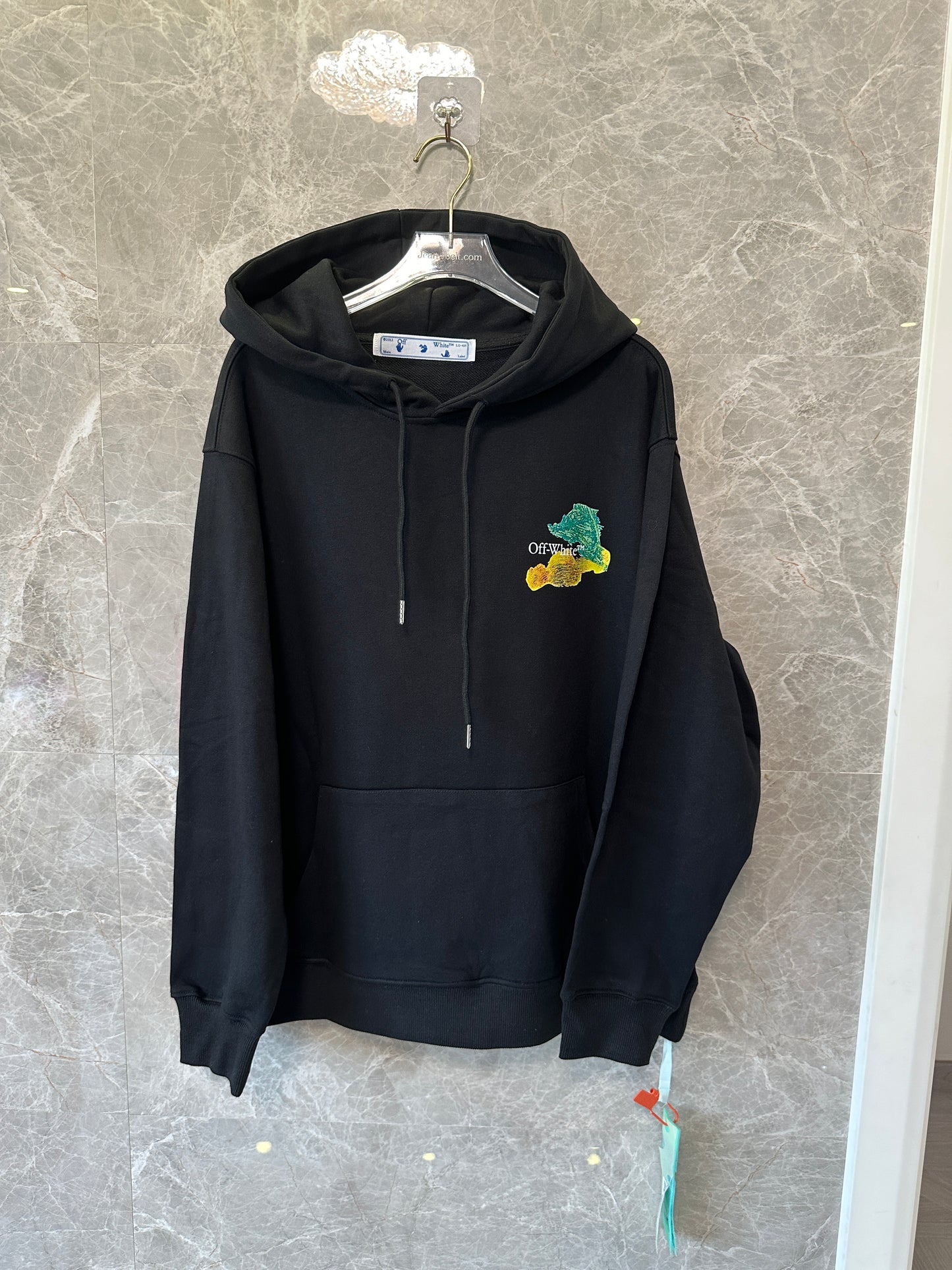 Off-White multicolor brushstroke arrows hoodie