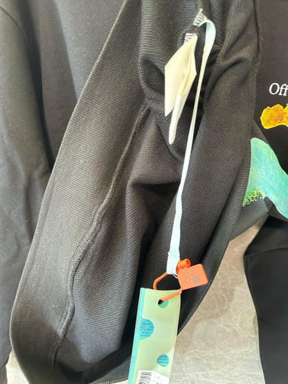 Off-White multicolor brushstroke arrows hoodie