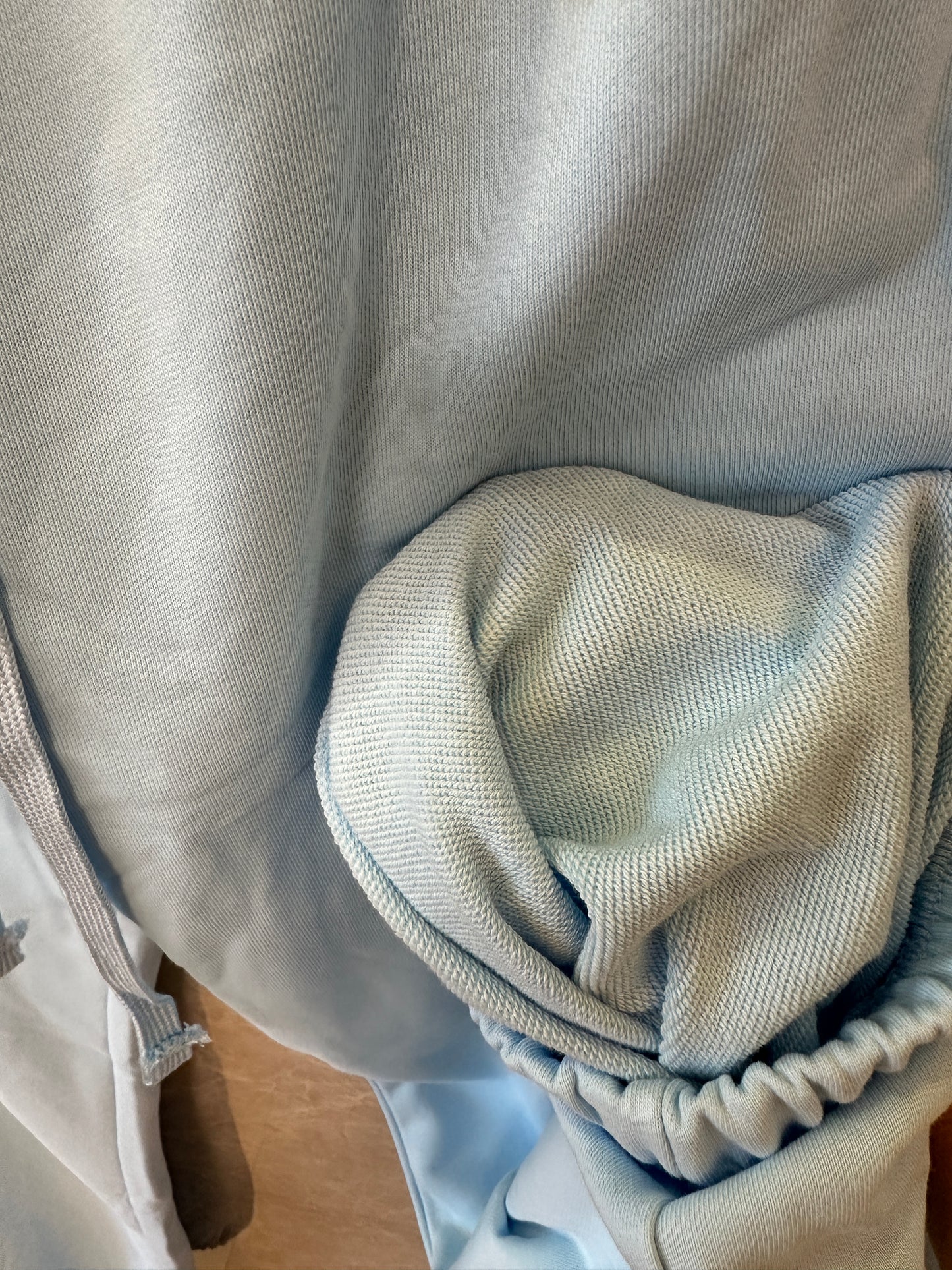 Chrome Hearts Light Blue Gothic Graphic Jogger Sweatpants