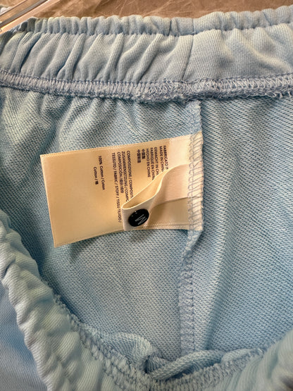 Chrome Hearts Light Blue Gothic Graphic Jogger Sweatpants