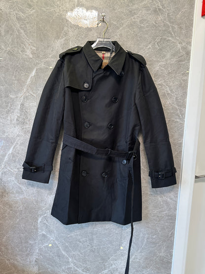 Burberry Classic Black Double-Breasted Trench Coat