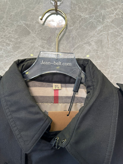 Burberry Classic Black Double-Breasted Trench Coat