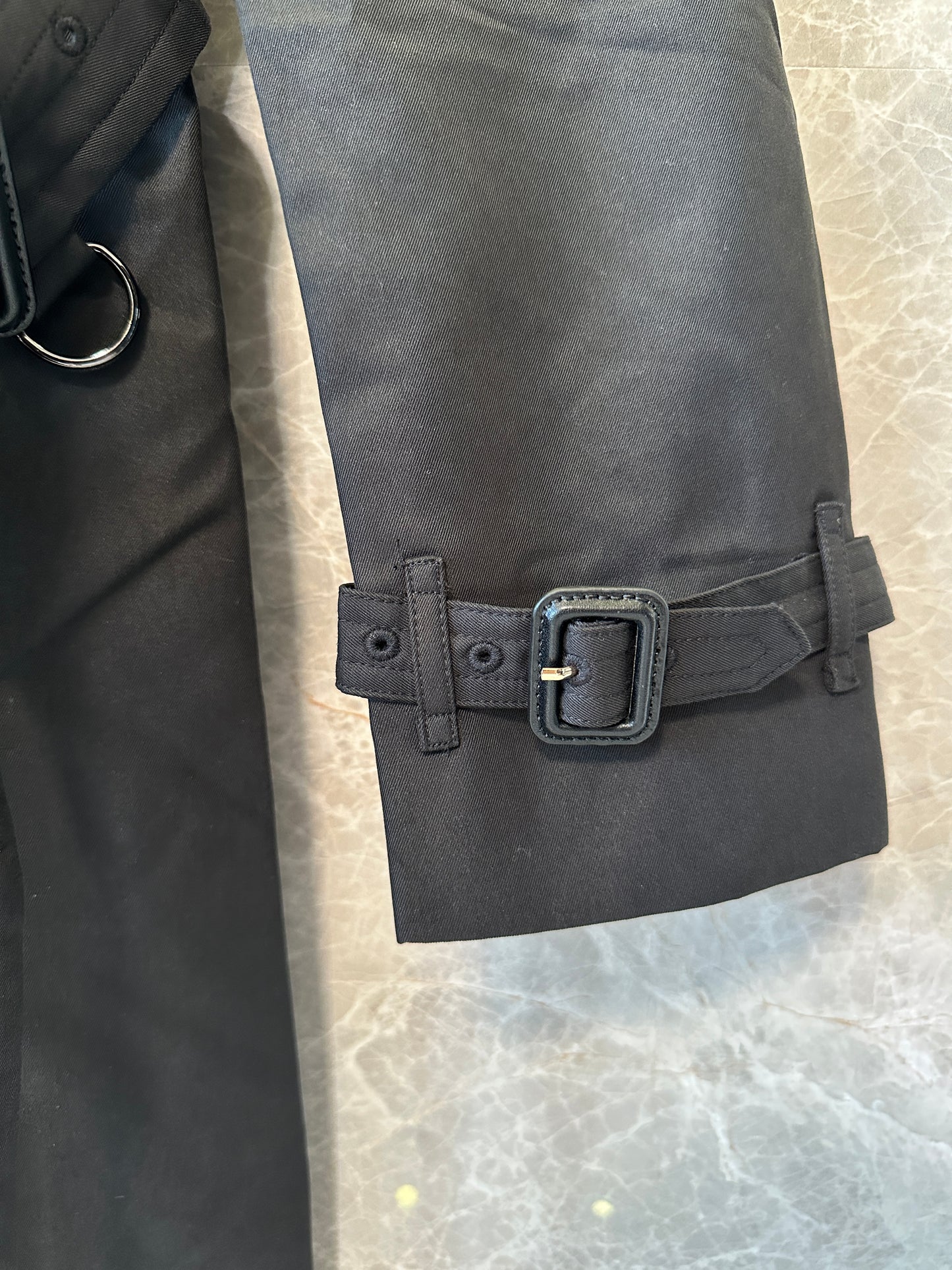 Burberry Classic Black Double-Breasted Trench Coat
