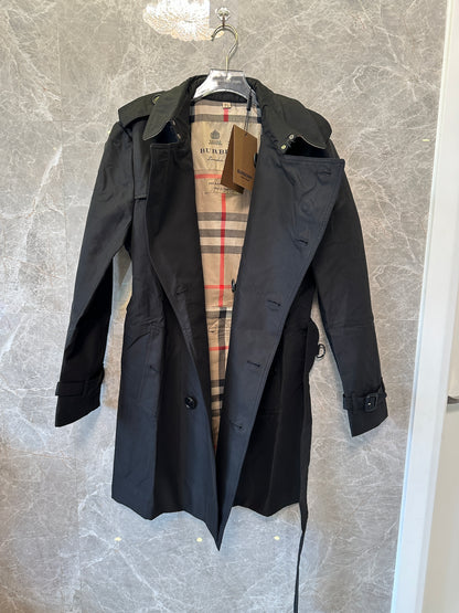 Burberry Classic Black Double-Breasted Trench Coat
