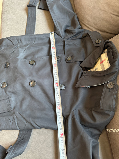 Burberry Classic Black Double-Breasted Trench Coat