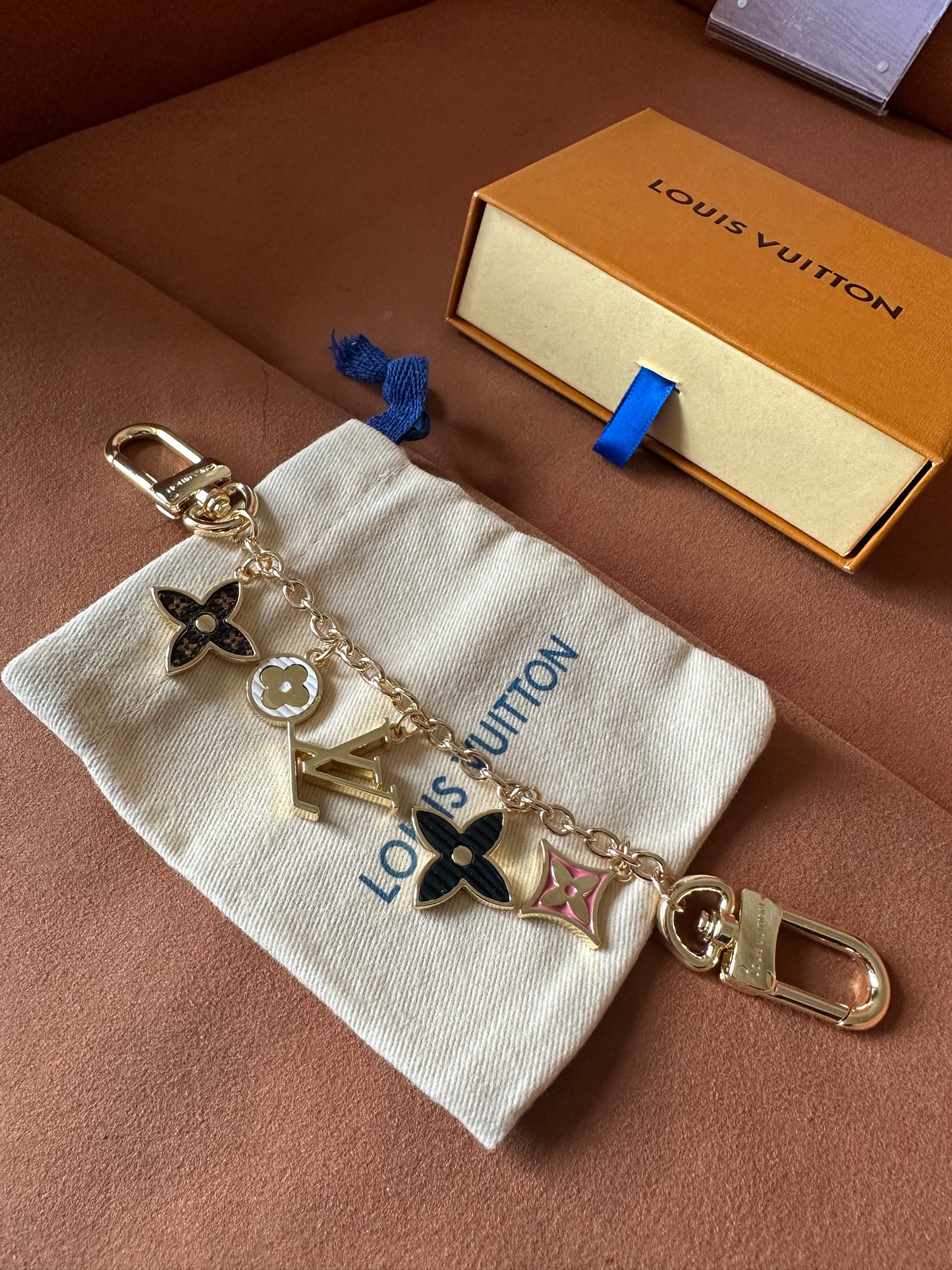 Louis Vuitton Monogram Flower Charm Bag Chain