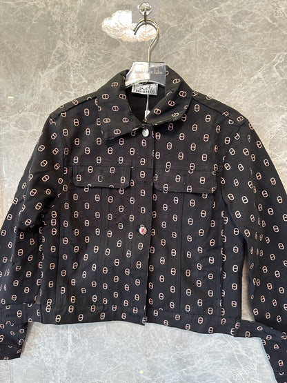 Hermès  Print Jacket & High-Waist Shorts Set