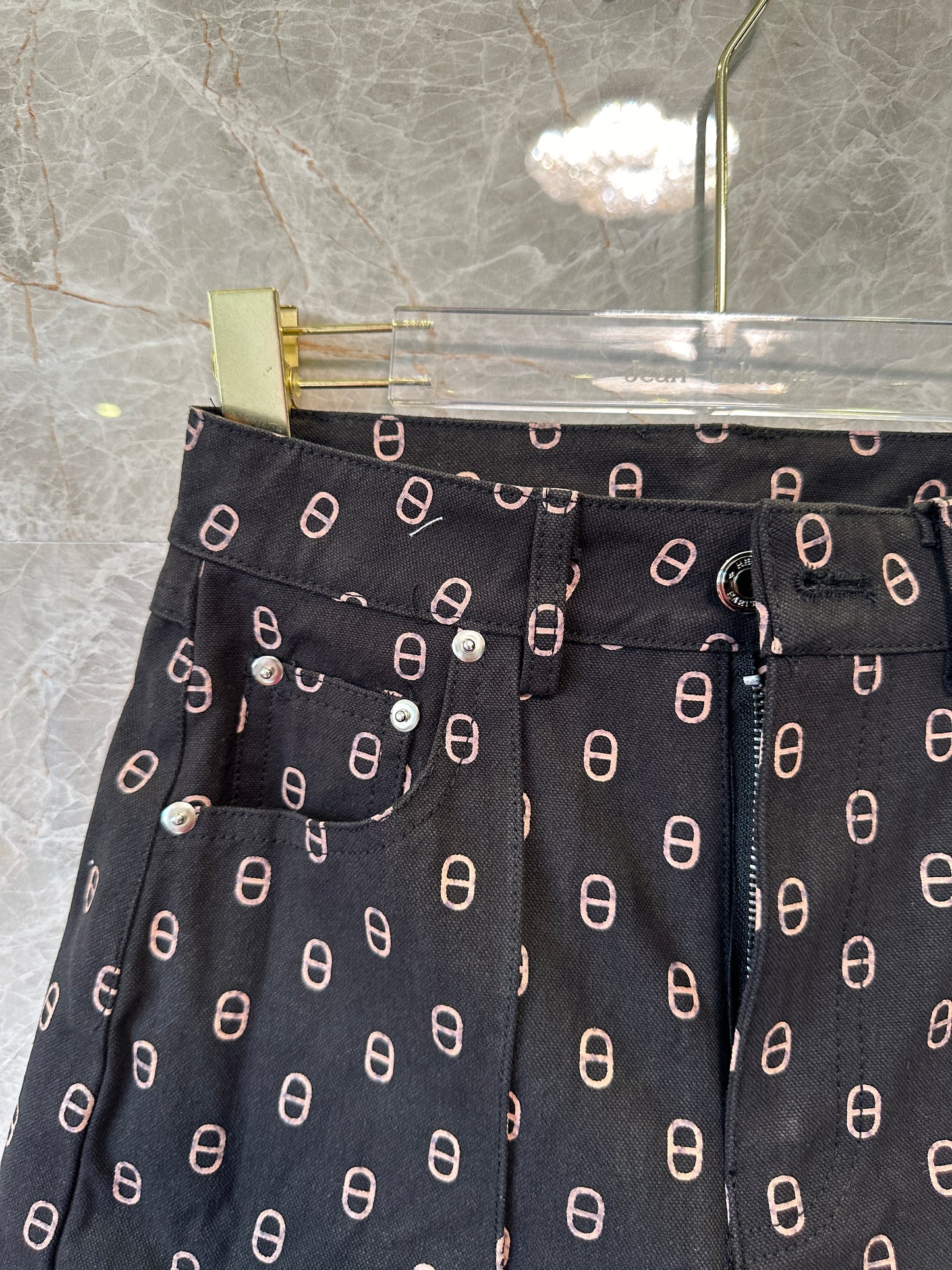 Hermès  Print Jacket & High-Waist Shorts Set