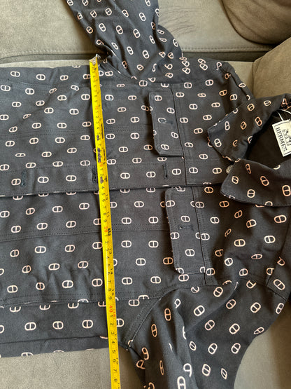 Hermès  Print Jacket & High-Waist Shorts Set