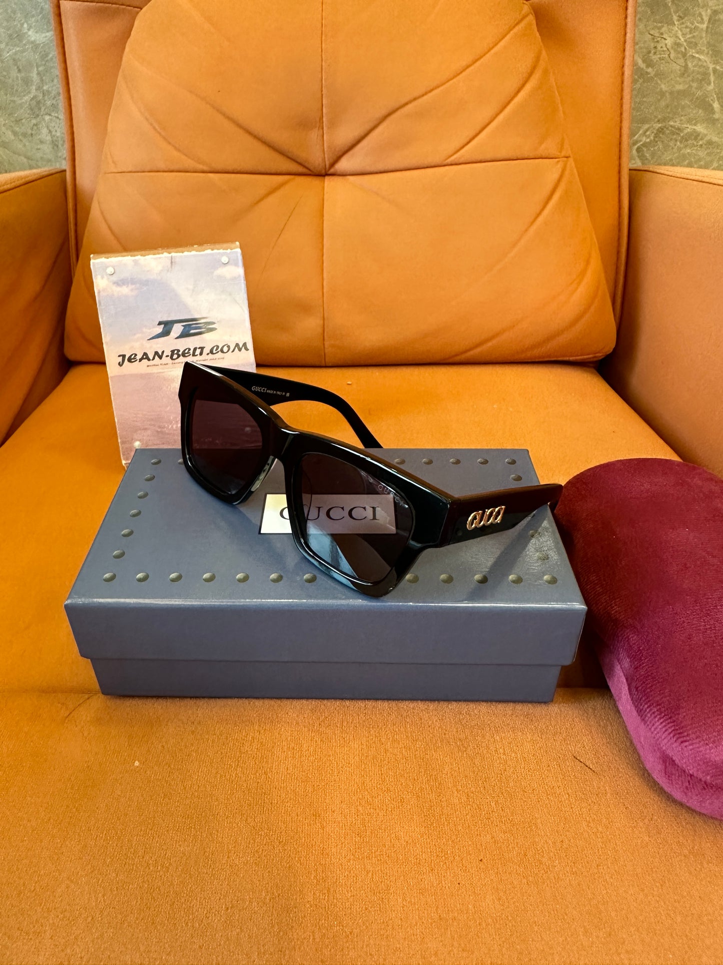 Gucci GG1835S 001 Black Square Frame Sunglasses
