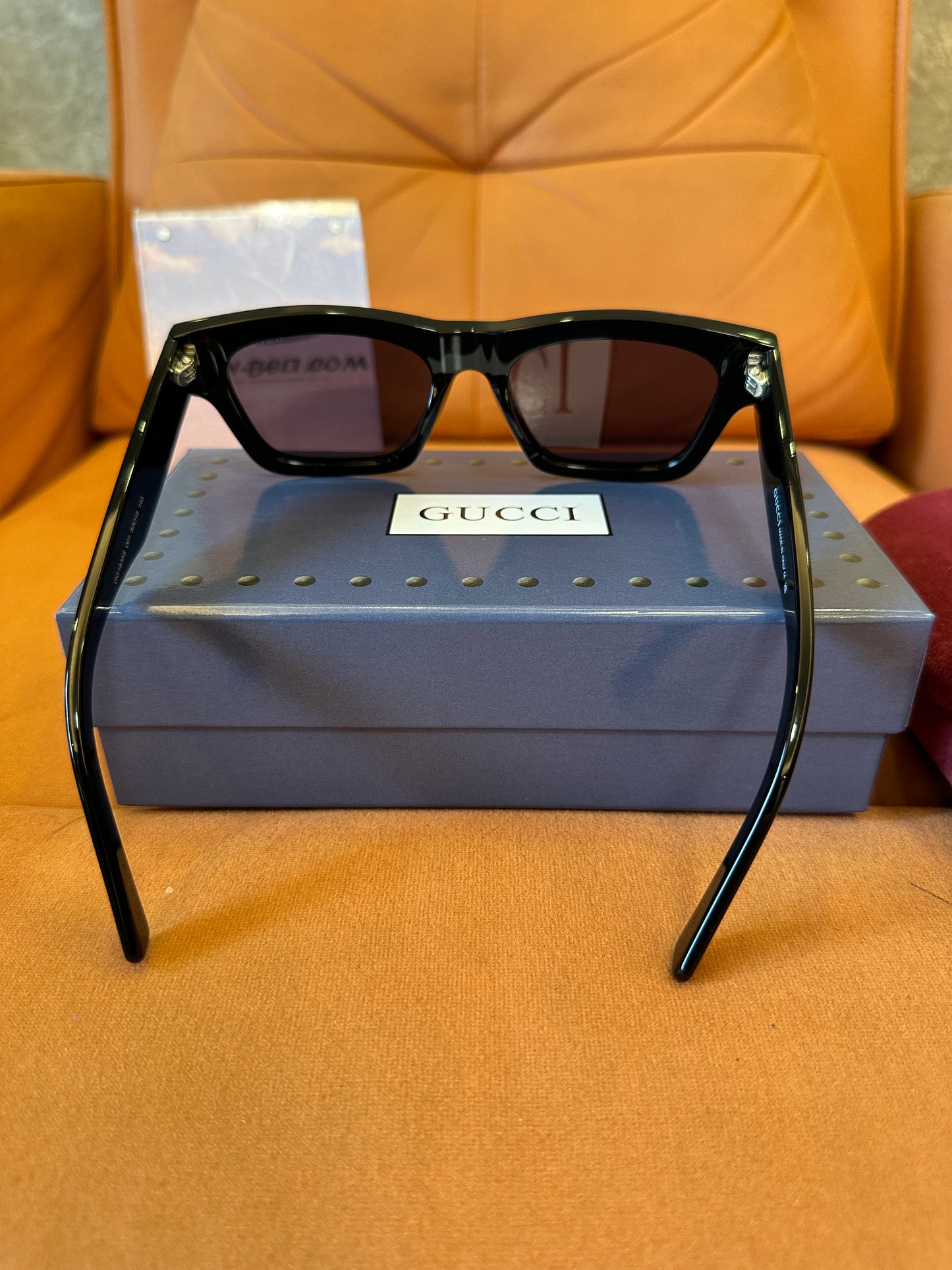 Gucci GG1835S 001 Black Square Frame Sunglasses