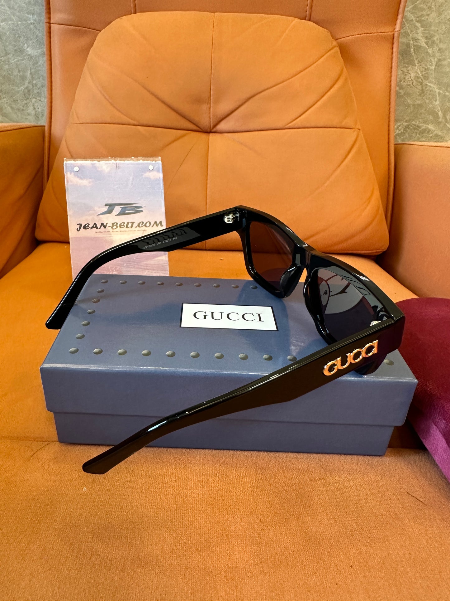 Gucci GG1835S 001 Black Square Frame Sunglasses