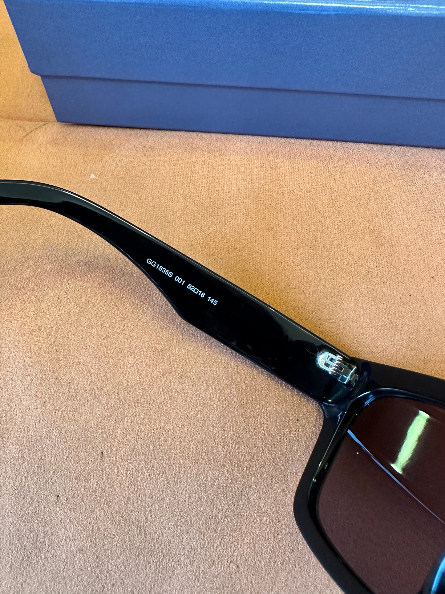 Gucci GG1835S 001 Black Square Frame Sunglasses