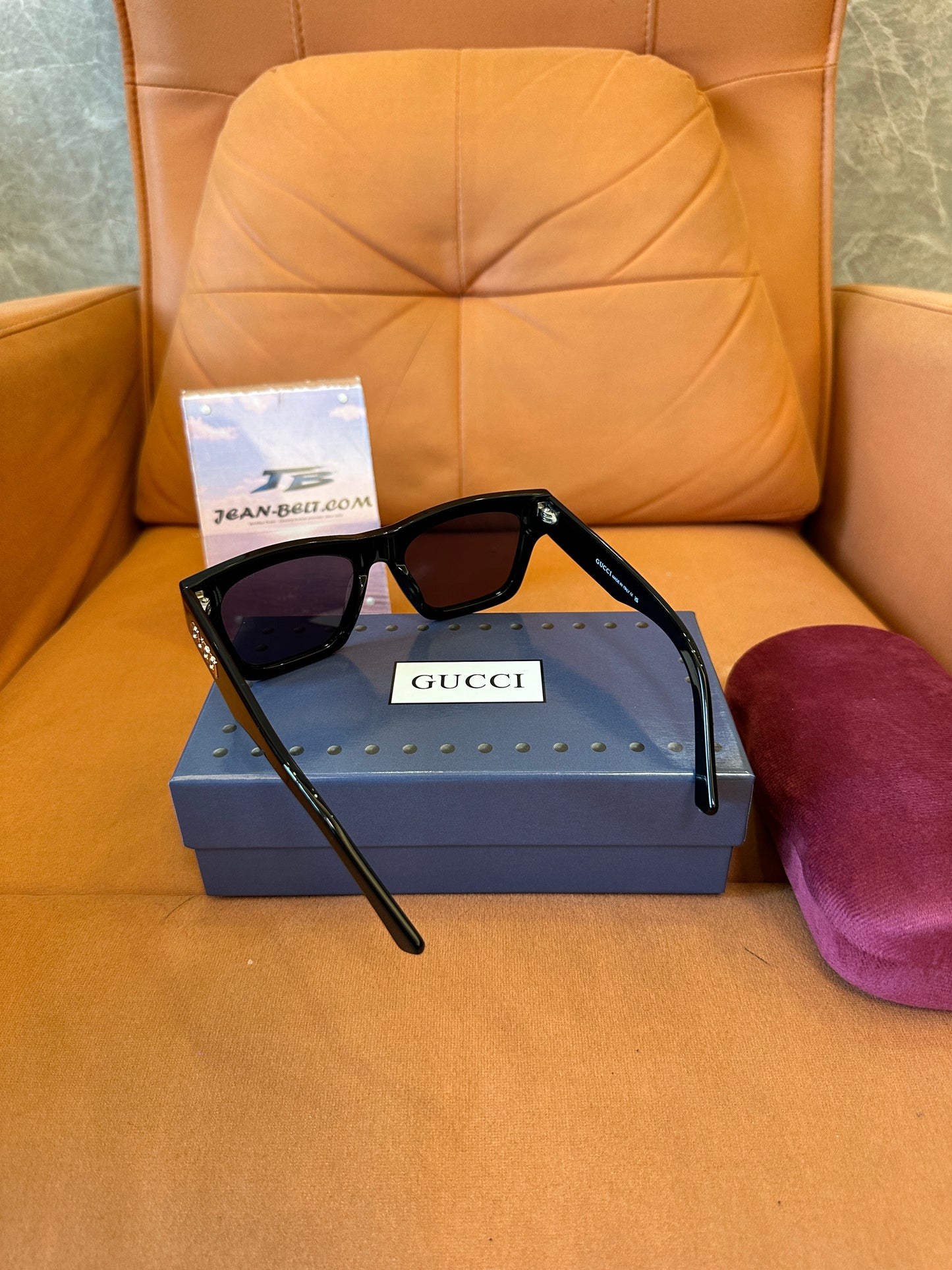 Gucci GG1835S 001 Black Square Frame Sunglasses