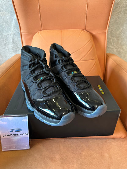Air Jordan 11 Retro "Cap and Gown" Black Patent Leather Basketball Sneakers