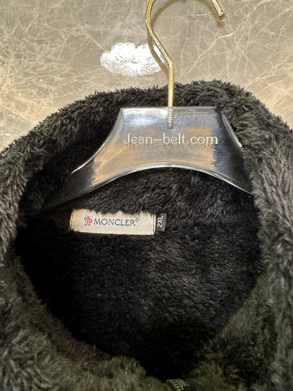 Moncler Black Fleece Jacket with Tricolor Sleeve Detail