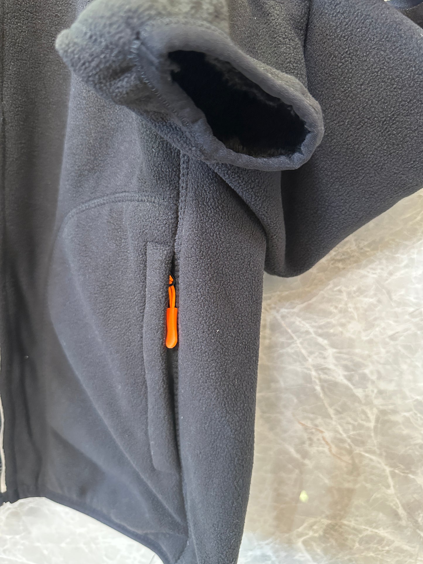 Moncler Black Fleece Jacket with Tricolor Sleeve Detail