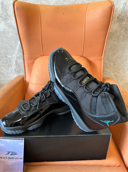 Air Jordan 11 Retro "Cap and Gown" Black Patent Leather Basketball Sneakers