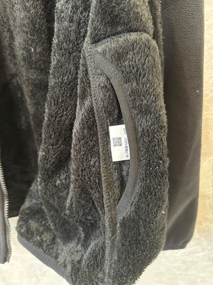 Moncler Black Fleece Jacket with Tricolor Sleeve Detail