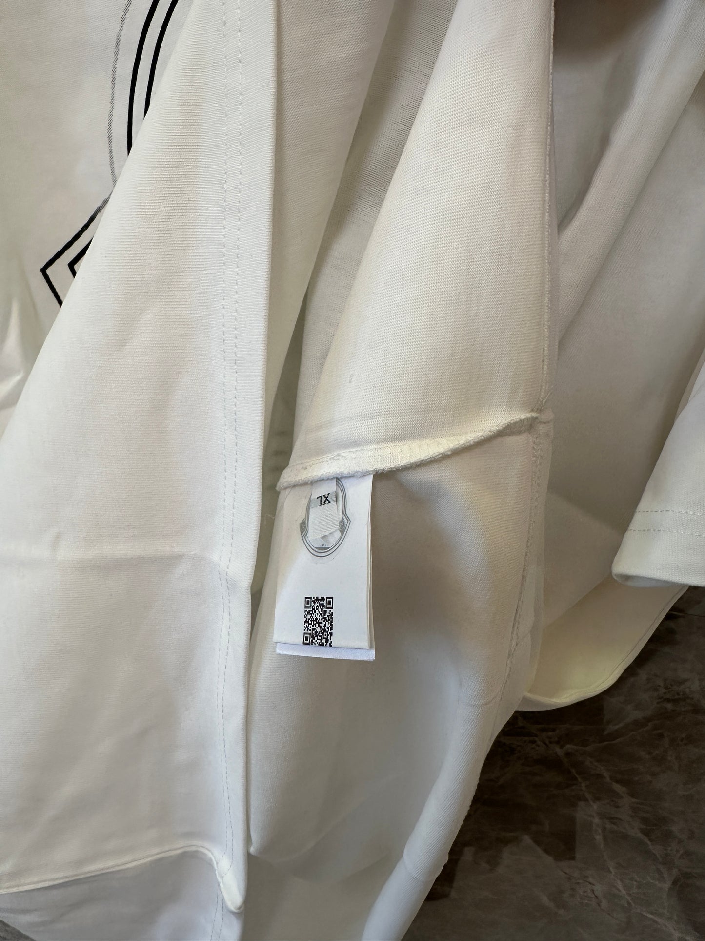 Moncler White Logo Graphic Cotton T-Shirt