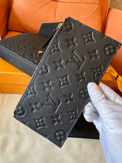 Louis Vuitton Black Monogram Chain Wallet