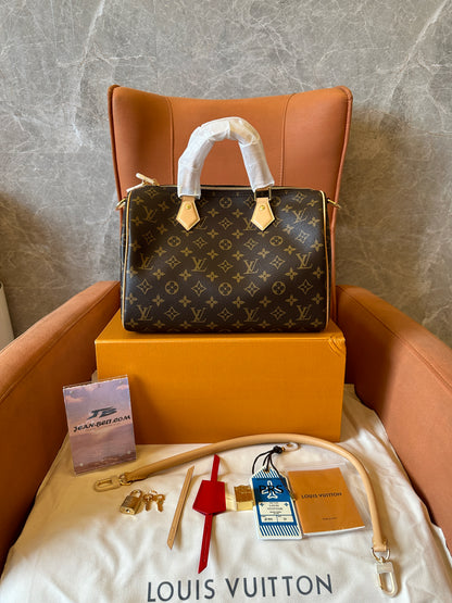 Louis Vuitton Speedy 30 Monogram Canvas Handbag
