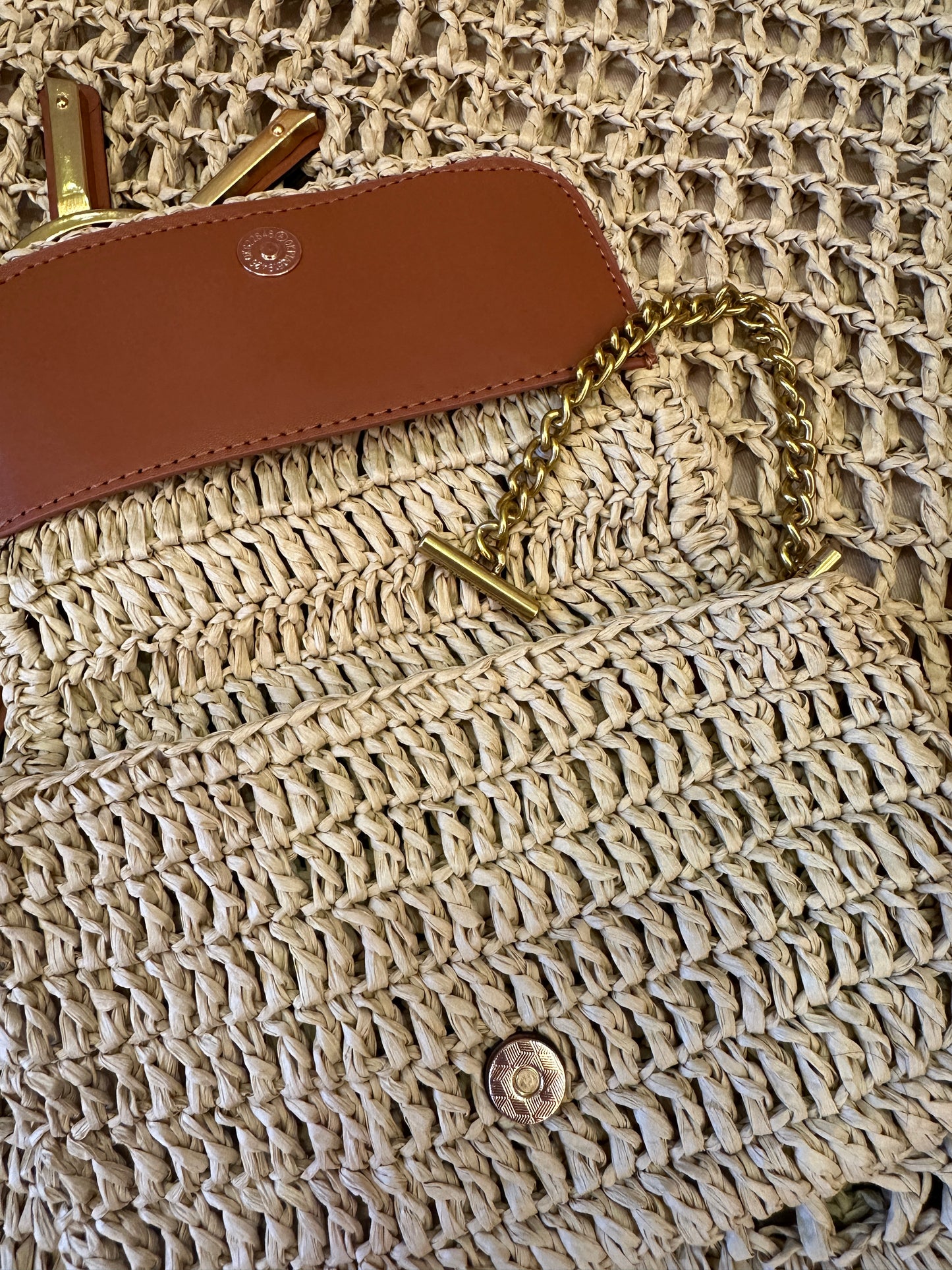 [Common Quality]Saint Laurent Rive Droite Raffia Tote Bag