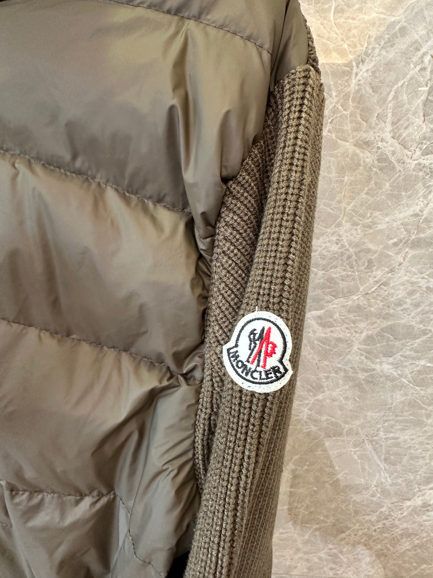 Moncler Hybrid Knit Down Jacket