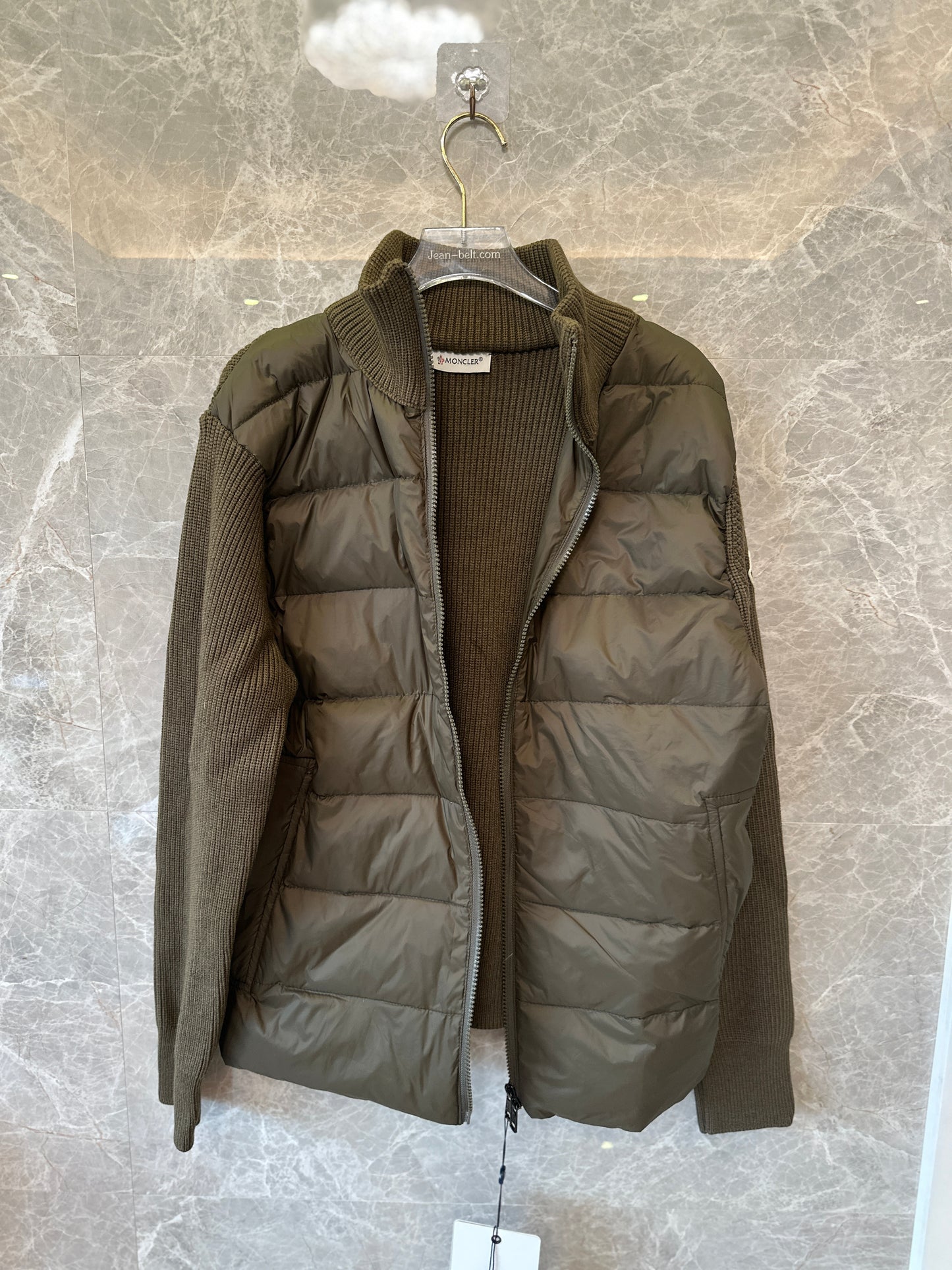 Moncler Hybrid Knit Down Jacket