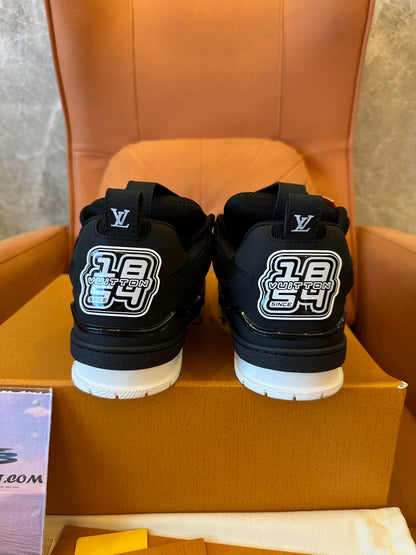 Louis Vuitton LV Trainer Black White Low Top Sneakers