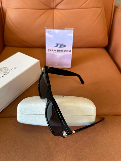Versace VE4464 Black Rectangular Sunglasses