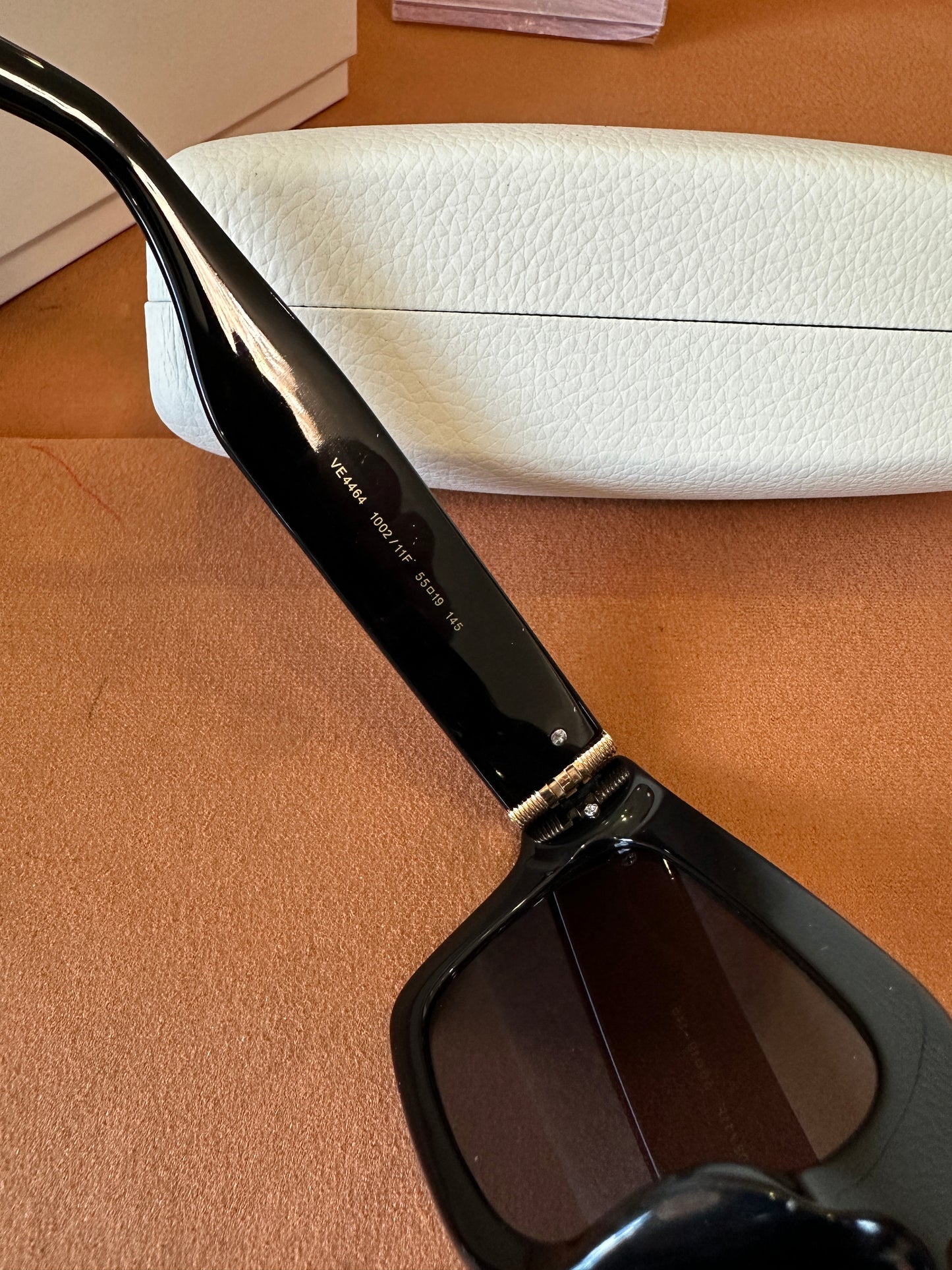 Versace VE4464 Black Rectangular Sunglasses