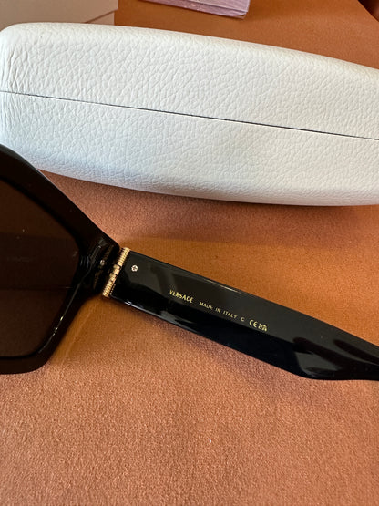 Versace VE4464 Black Rectangular Sunglasses