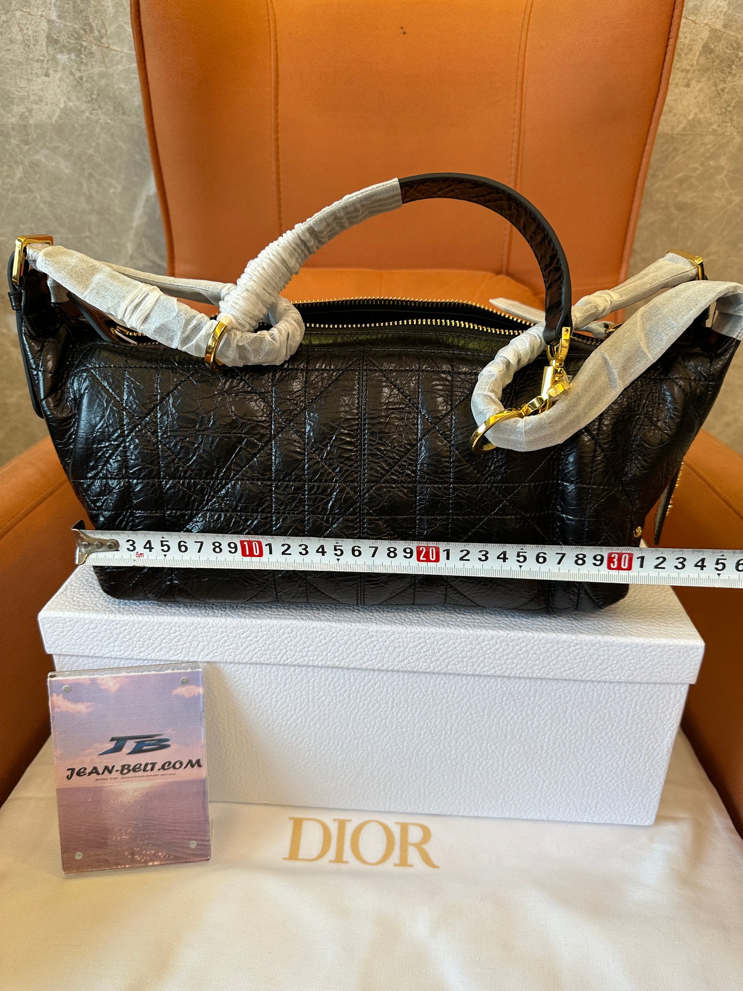 Dior Black Quilted Leather Shoulder Bag Classic Hobo Handbag