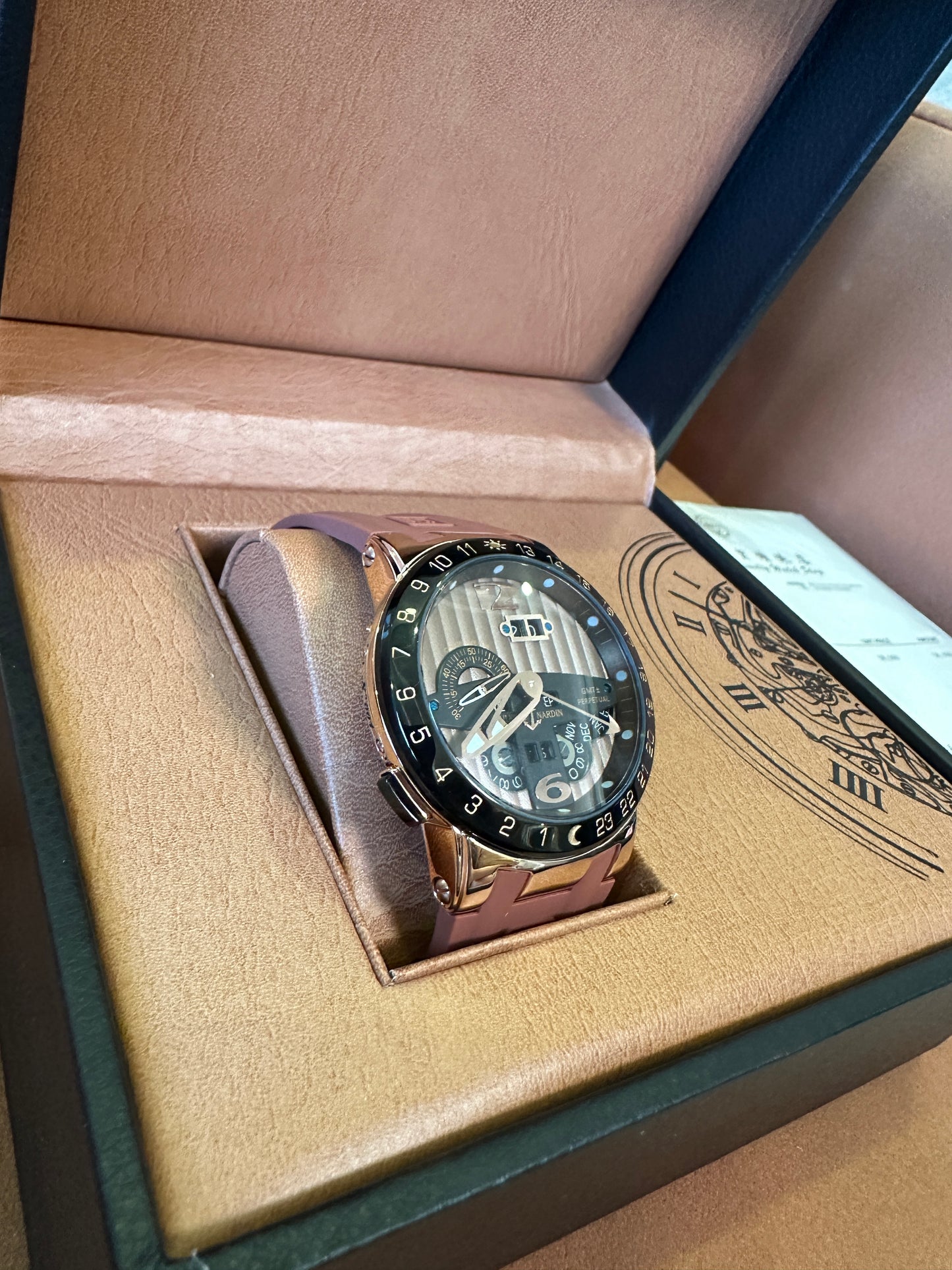 Ulysse Nardin Executive Perpetual Calendar Dual Time Ouro Rosa Edição Limitada