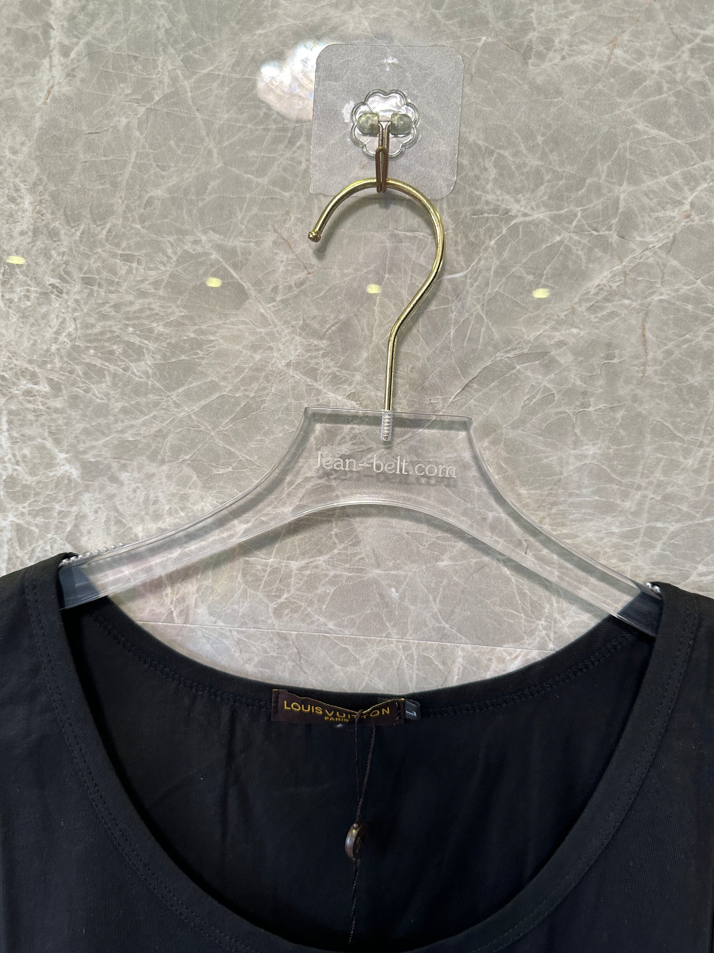 Louis Vuitton Black Cotton Tank Top