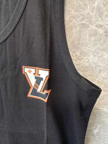 Louis Vuitton Black Cotton Tank Top