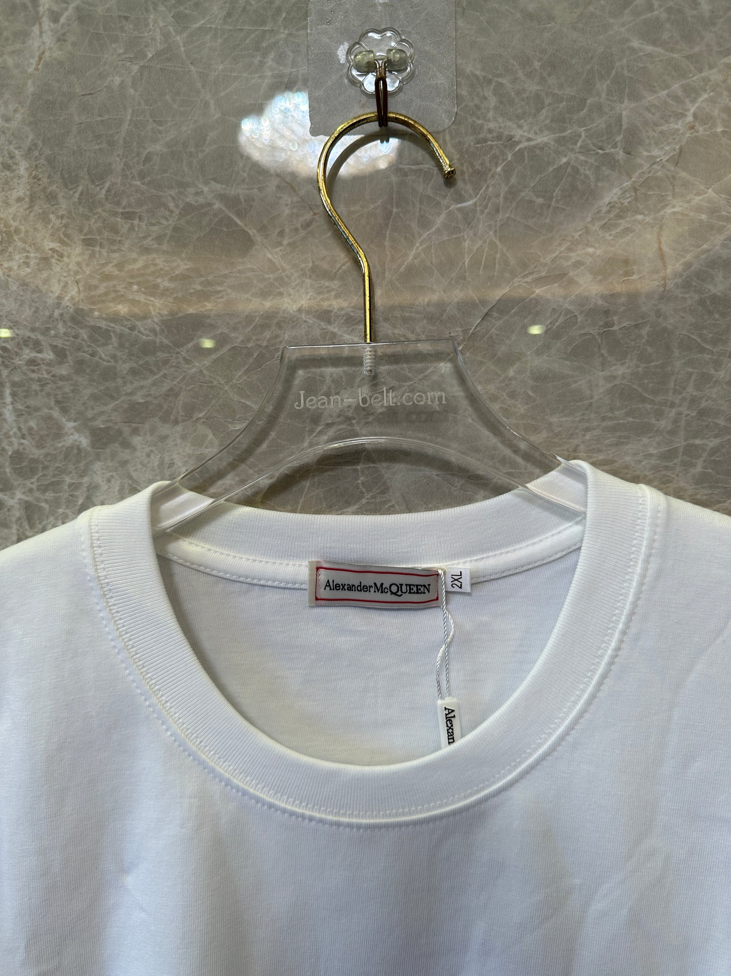 Alexander McQueen White Graphic Oversized T-Shirt
