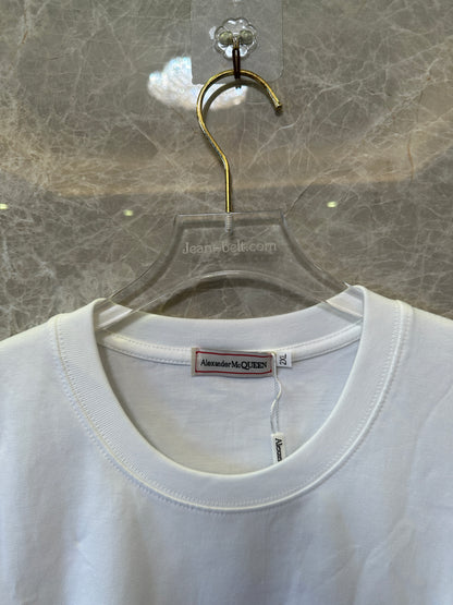Alexander McQueen White Graphic Oversized T-Shirt