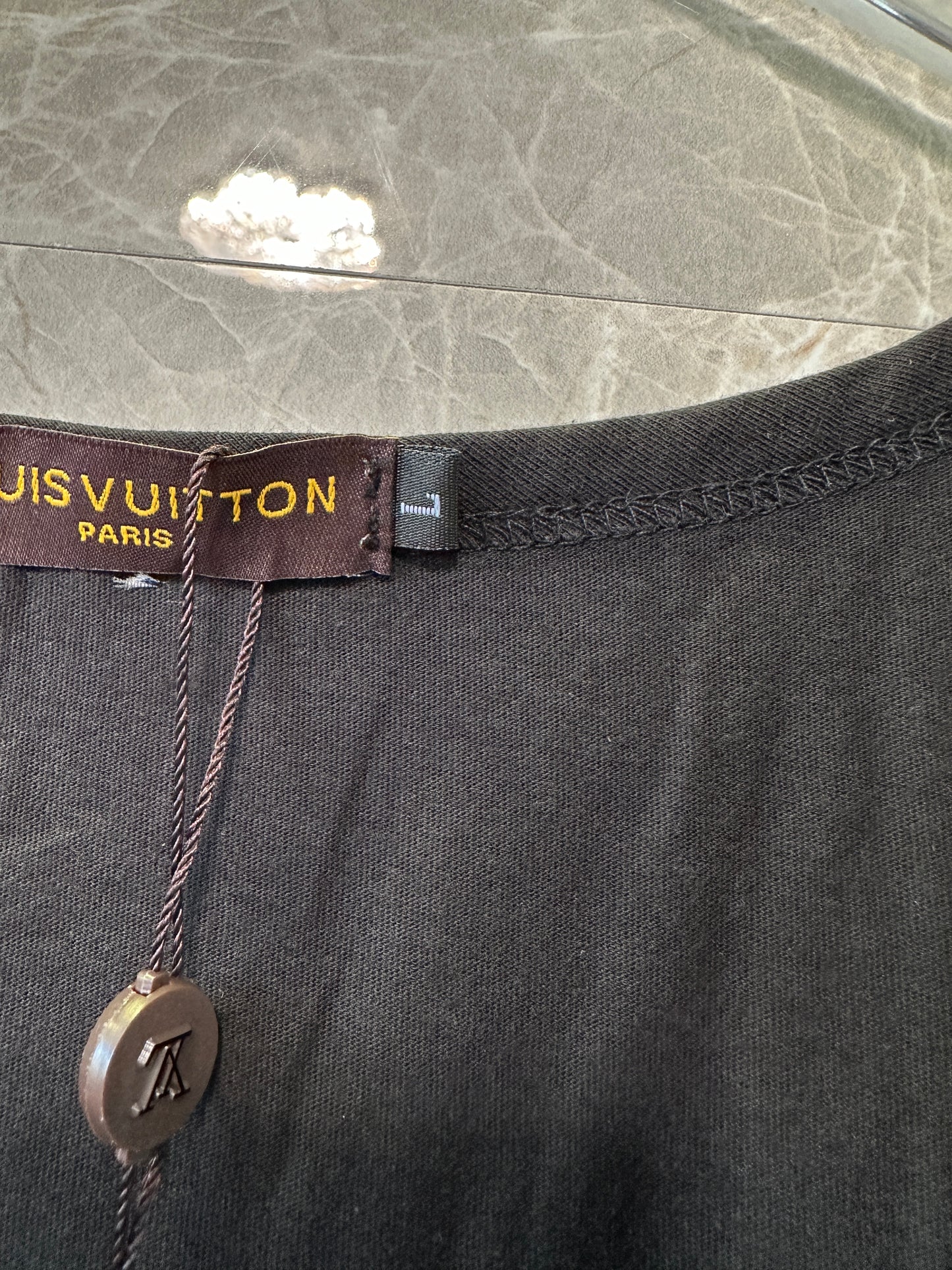 Louis Vuitton Black Cotton Tank Top