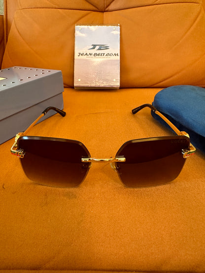 Gucci Rimless Brown Gradient Sunglasses
