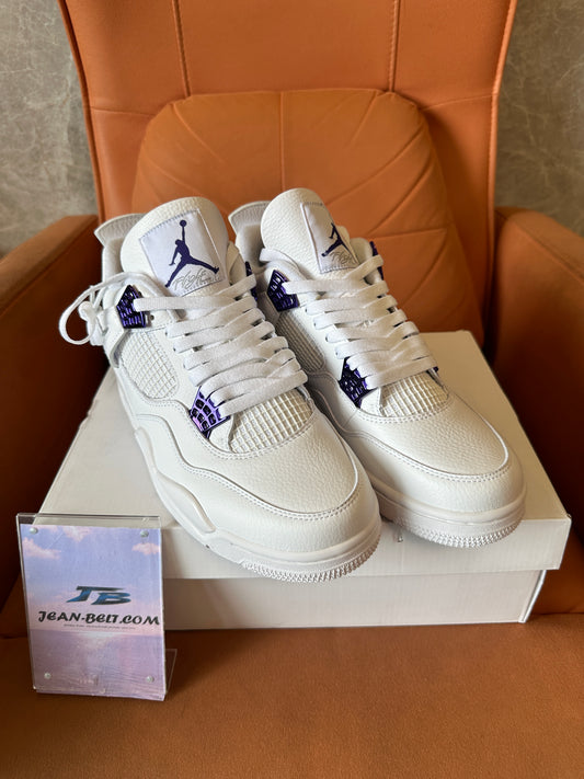Nike Air Jordan 4 Retro “Metallic Purple” White Court Purple