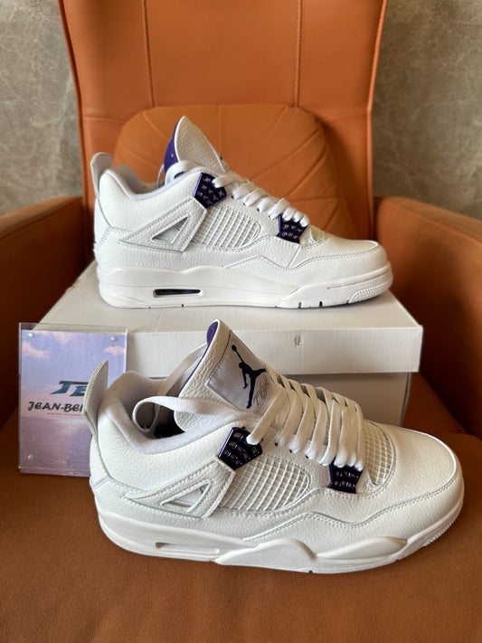 Nike Air Jordan 4 Retro “Metallic Purple” White Court Purple