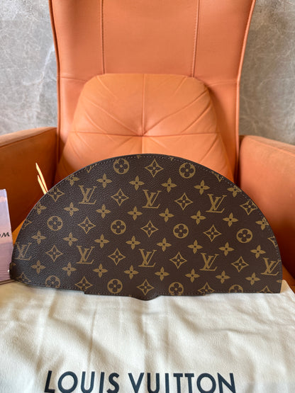 Louis Vuitton Monogram Canvas Fan Bag with Leather Handle