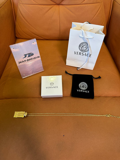 Versace Medusa Gold-Tone Pendant Necklace