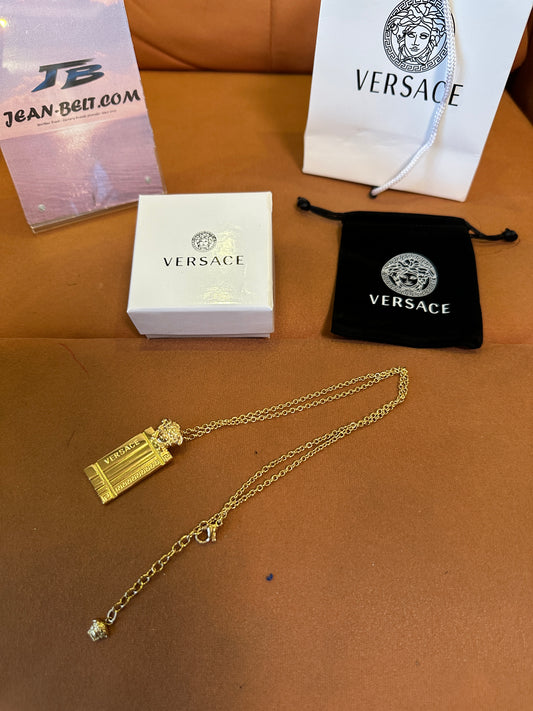 Versace Medusa Gold-Tone Pendant Necklace