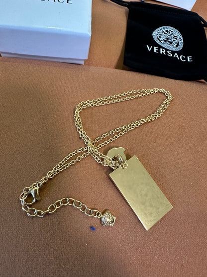 Versace Medusa Gold-Tone Pendant Necklace