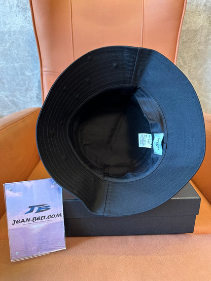 Givenchy Black Bucket Hat with Crystal Embellishments
