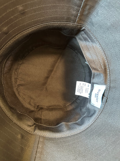 Givenchy Black Bucket Hat with Crystal Embellishments
